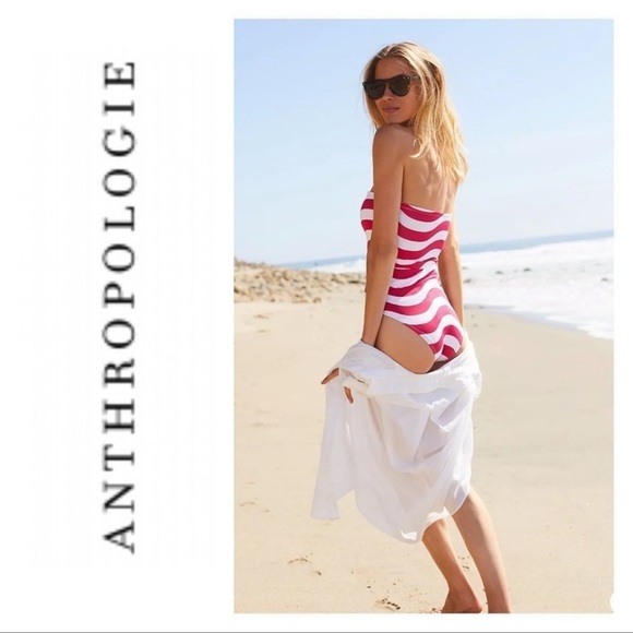 ANTHROPOLOGIE striped bathing suit - Picture 2 of 4